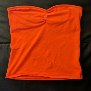 Aerie Orange Tube Top Sz large